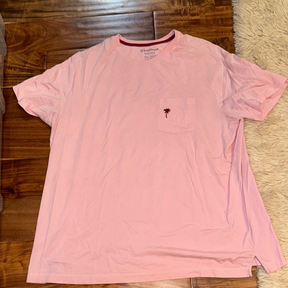 Caribbean Supima Pink Casual Male Shirt